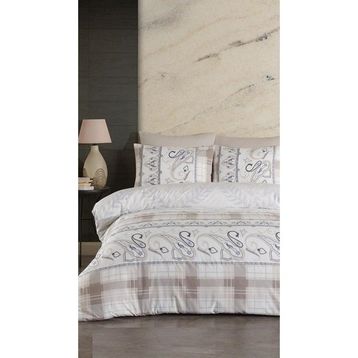 Jolly Home 4 Mevsim Çift Kişilik Kapitoneli Melina Taş Kahve Nevresim Takımı