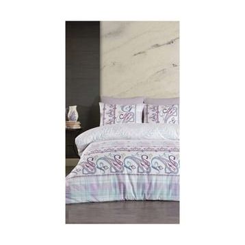 Jolly Home 4 Mevsim Tek Kişilik Kapitoneli Melina Lila Mint Nevresim Takımı