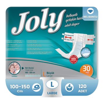 Joly 120 Adet Large Belbantlı Hasta Bezi