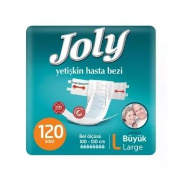 Joly 120 Adet Large Belbantlı Hasta Bezi