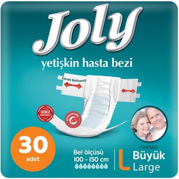 Joly Belbantlı L 30 Adet Yetişkin Hasta Bezi
