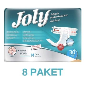 Joly M 8x30'lu Belbantlı Yetişkin Hasta Bezi