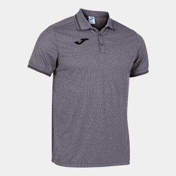 Joma 101588.250 Campus III Polo Melan Düz Yaka Düz Gri Erkek T-shirt
