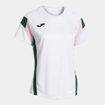 Joma 902518.213 Montreal Kadın Sıfır Yaka Beyaz Yeşil Spor Tişört