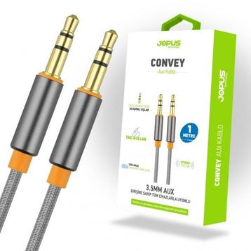 Jopus Universal Ja-05 Convey 3.5 mm 1 Metre Pembe Aux Kablosu