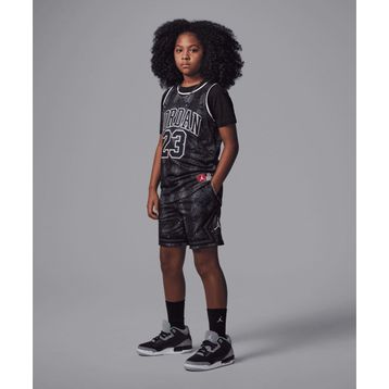 Jordan 95D429-GF5 Siyah Dri-FIT MJ Printed Sport Diamond Shorts Çocuk Şort