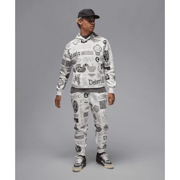 Jordan HM7257-133 Beyaz Essentials Printed Fleece Pants Erkek Eşofman Altı