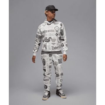 Jordan HM7257-133 Beyaz Essentials Printed Fleece Pants Erkek Eşofman Altı
