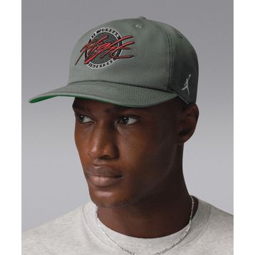 Jordan IF3528-305 Flight Pro Unstructured Flat Bill Cap Yeşil Unisex Şapka