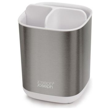 Joseph Joseph 70530 Paslanmaz Çelik Beyaz Easystore Steel Diş Fırçalık