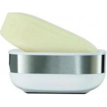 Joseph Joseph 70533 Paslanmaz Çelik Beyaz Slim Steel Sabunluk