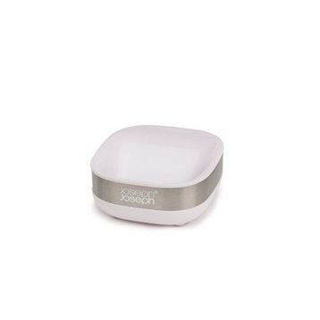 Joseph Joseph 70533 Paslanmaz Çelik Beyaz Slim Steel Sabunluk