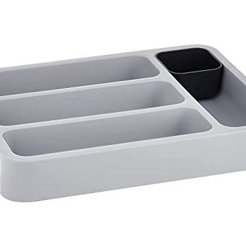 Joseph Joseph 85042 JJ Koyu Gri DrawerStore Genişleyen Çatal Bıçak Düzenleyici
