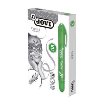 Jovi Twist Stick 5'li Koyu Yeşil Yüz Boyama Kalemi