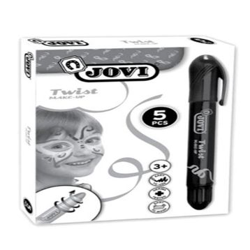 Jovi Twist Stick 5'li Siyah Yüz Boyama Kalemi