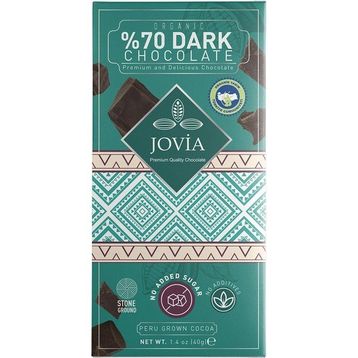 Jovia 40 gr Premium Quality Organik %70 Bitter Çikolata