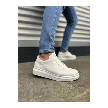 Joy Ayakkabı JY151 Boost Bağcıklı Cilt CBT Beyaz Erkek Günlük Ayakkabı