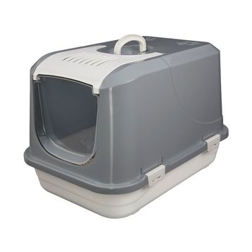 Joypet 50x45x65 cm Gri Large Üstü Açılabilir Kapalı Kedi Tuvaleti