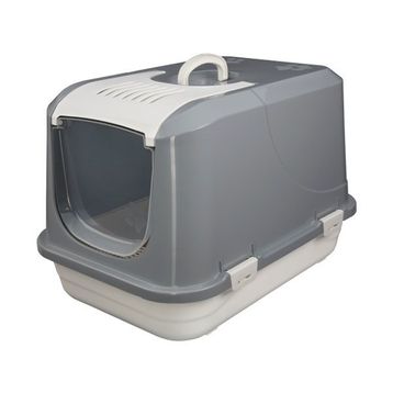 Joypet 50x45x65 cm Gri Large Üstü Açılabilir Kapalı Kedi Tuvaleti