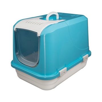 Joypet 50x45x65 cm Mavi Large Üstü Açılabilir Kapalı Kedi Tuvaleti