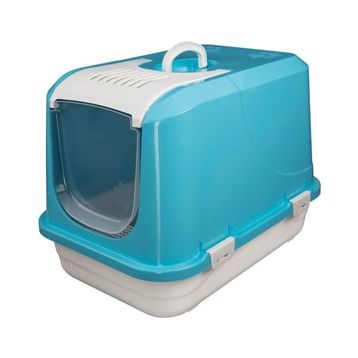 Joypet 50x45x65 cm Mavi Large Üstü Açılabilir Kapalı Kedi Tuvaleti