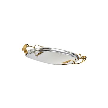 Jumbo 10845-LF Leaf Oval Tepsi