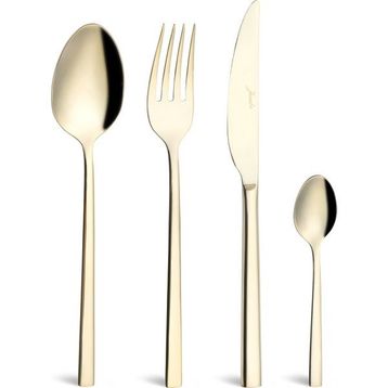 Jumbo 2001 24 Parça 6 Kişilik Şampanya Tatlı Çatal Kaşık Bıçak Takımı