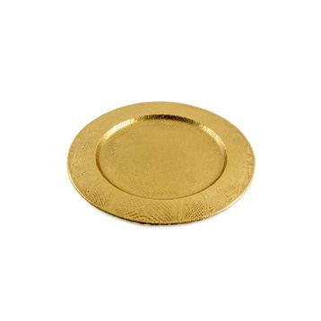 Jumbo Brett Metal Oval 20x20 cm Tabak