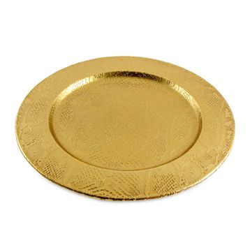 Jumbo Brett Metal Oval 20x20 cm Tabak