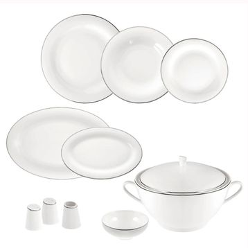 Jumbo Bright Platin 12 Kişilik 60 Parça Yemek Takımı