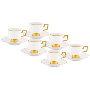 Jumbo Ellmore Gold 6'Lı Kahve Fincan Takımı
