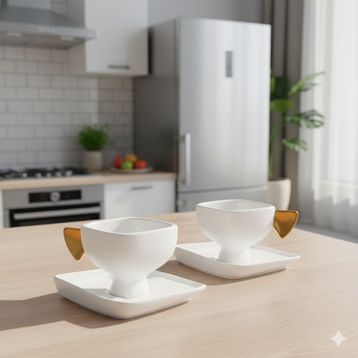 Jumbo Glide Gold 2 Kişilik Kahve Fincan Takımı
