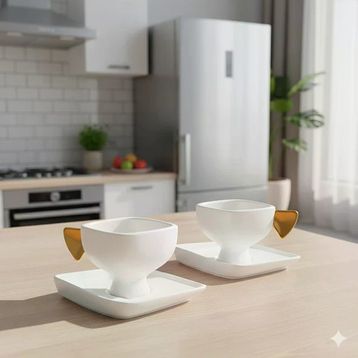 Jumbo Glide Gold 2 Kişilik Kahve Fincan Takımı