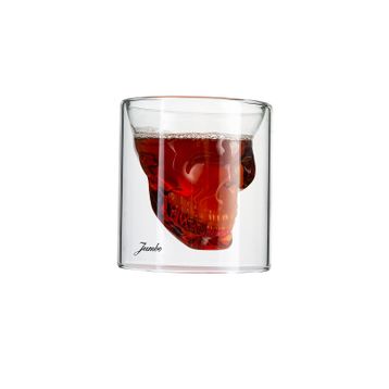 Jumbo Glory Double Wall 150 ml 2'li Skull Bardak