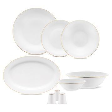Jumbo Merlem 55 Parça Gold 12 Kişilik Yemek Takımı