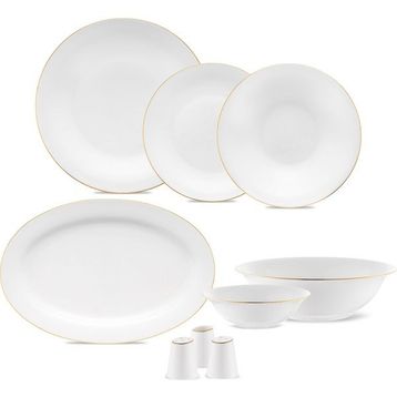 Jumbo Merlem 55 Parça Gold 12 Kişilik Yemek Takımı