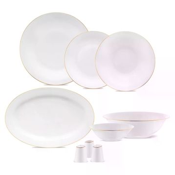 Jumbo Merlem 55 Parça Gold 12 Kişilik Yemek Takımı