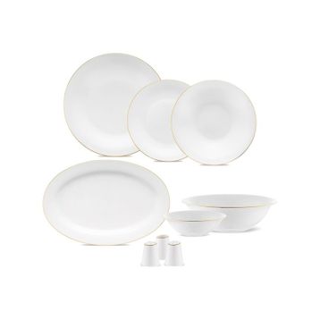 Jumbo Merlem 55 Parça Gold 12 Kişilik Yemek Takımı