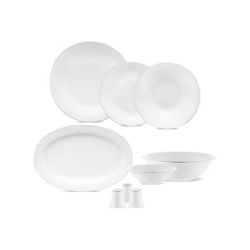 Jumbo Merlem 55 Parça Platin 12 Kişilik Yemek Takımı
