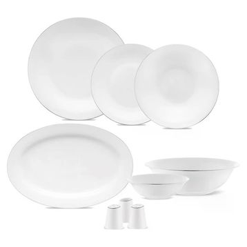 Jumbo Merlem 55 Parça Platin 12 Kişilik Yemek Takımı