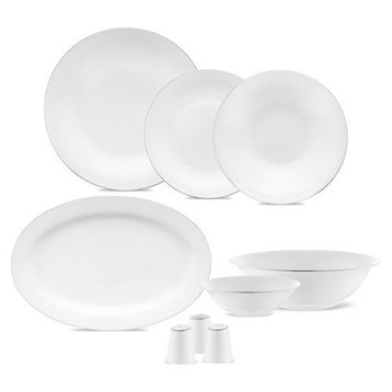 Jumbo Merlem 55 Parça Platin 12 Kişilik Yemek Takımı