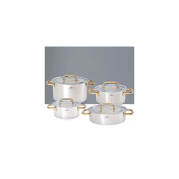 Jumbo Metalix Titanyum Gold 8 Parça Tencere Seti