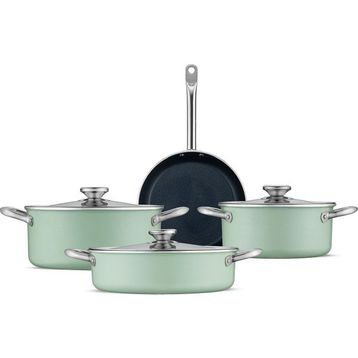 Jumbo Mint Green 7 Parça Granit Tencere Seti