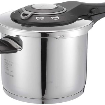 Jumbo Procook 6 Litre Siyah /Açık Gri Düdüklü Tencere