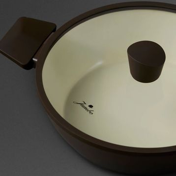 Jumbo Swiss Crystal Brown 7 Parça İndüksiyon Tabanlı Tencere Seti
