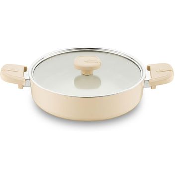 Jumbo Swiss Crystal Dark Cream 5 Parça Krem Tencere Seti