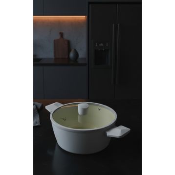 Jumbo Swiss Crystal Light Grey 24 cm Derin Tencere