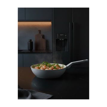 Jumbo Swiss Crystal Light Grey 28 cm Wok Tava