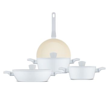 Jumbo Swiss Crystal Light Grey 7 Parça Tencere Seti