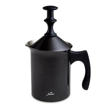 Jumbo Timeless 400 ml Venti Siyah Çelik Süt Köpürtücü